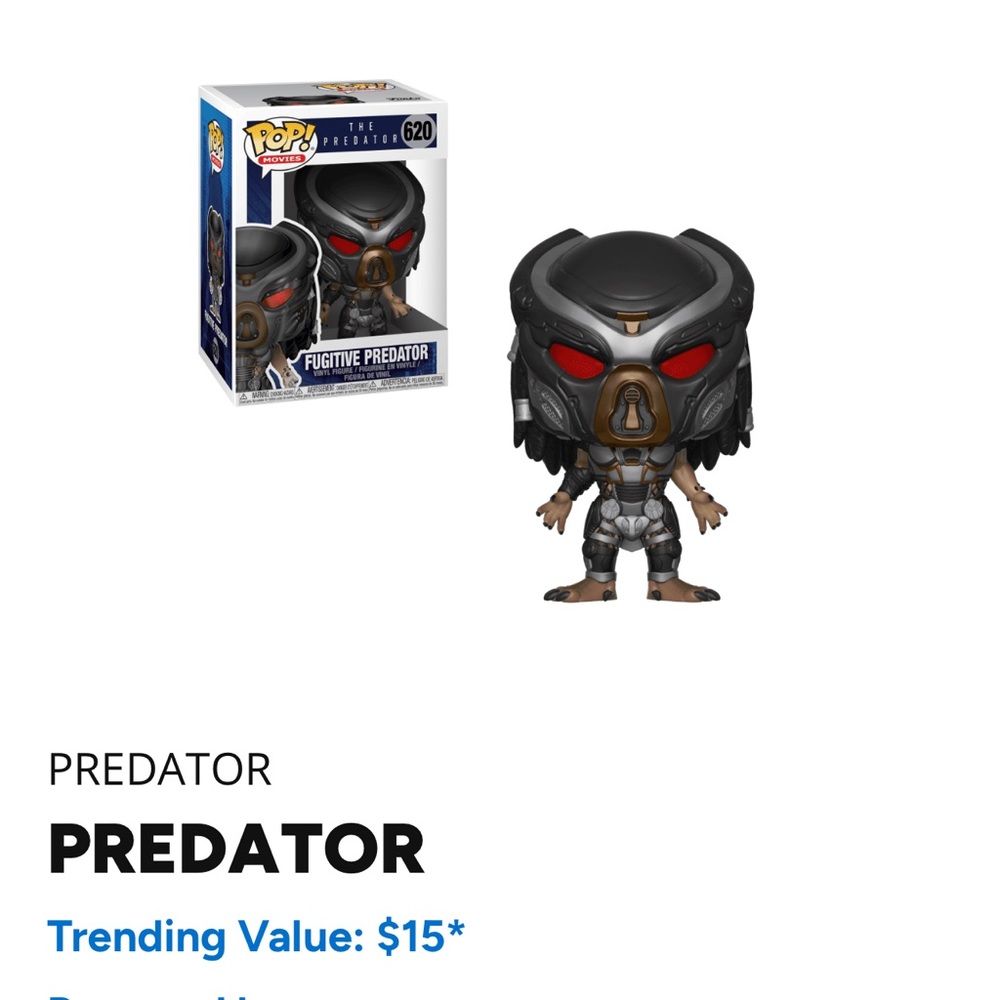 Fugitive Predator Funko Pop